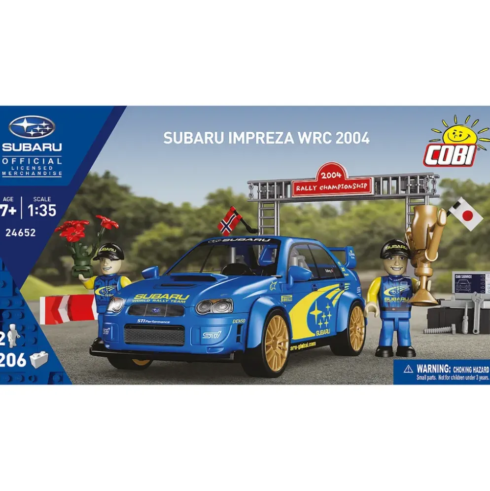 Subaru Impreza WRC 2004 - Blå - Klossbyggmodell - 24652 - COBI - 1:35