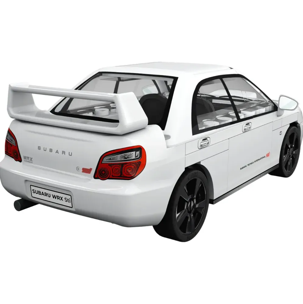 Subaru Impreza WRX STI - Vit - Klossbyggmodell - 24649 - COBI - 1:35