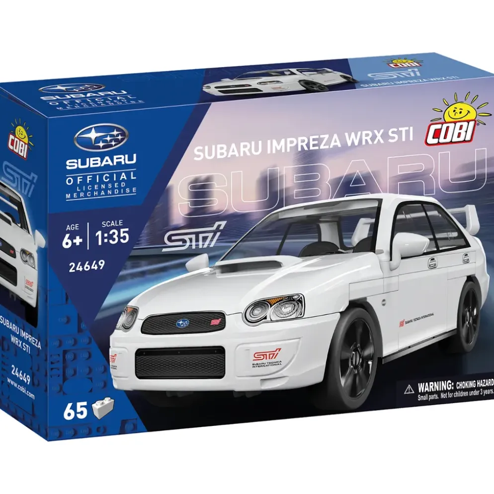 Subaru Impreza WRX STI - Vit - Klossbyggmodell - 24649 - COBI - 1:35