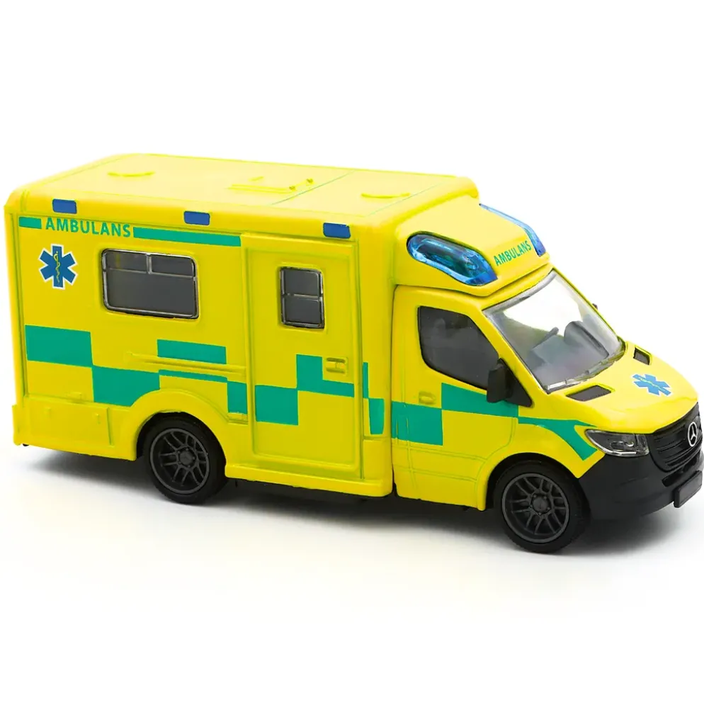 Svensk Ambulans - Mercedes-Benz Sprinter - Majorette - 15 cm