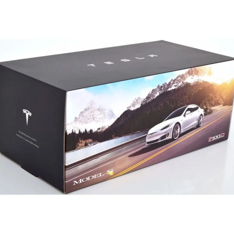 Tesla Model S P100D - 2016 - Gråmetallic - 1:18