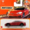 Tesla Model S - Röd - Matchbox