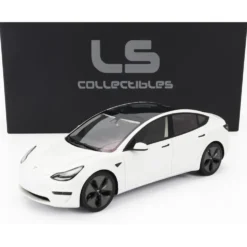 Tesla Model 3 - 2021 - Vit - LS Collectibles - 1:18
