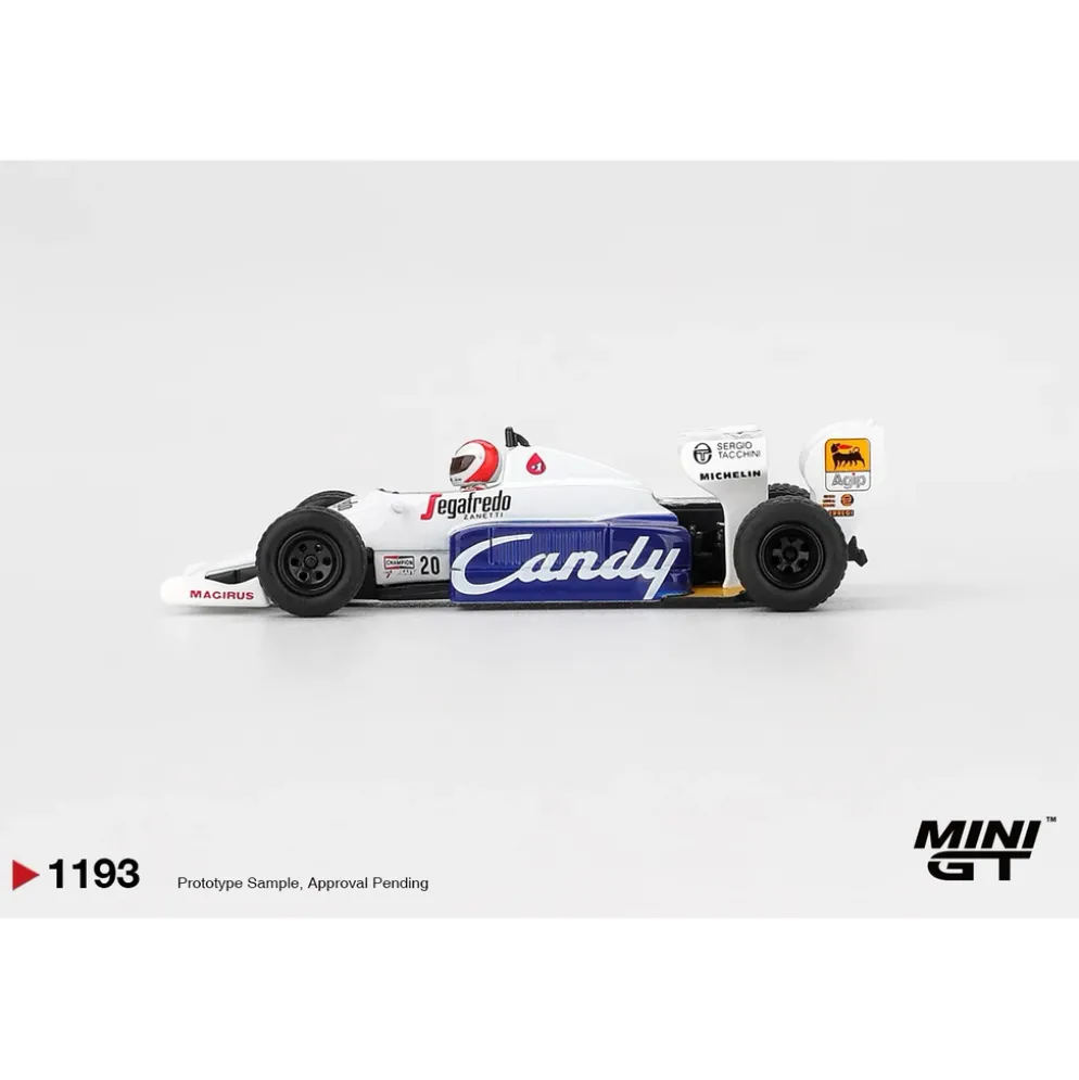 Toleman TG184 #20 Johnny Cecotto 1984 Monaco Grand Prix - 1193 - Mini GT - 1:64