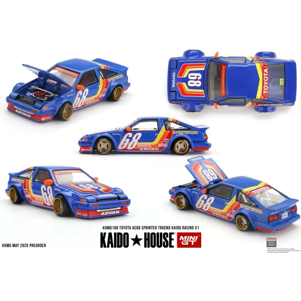 Toyota AE86 Sprinter Trueno Kaido Racing V1 - Kaido House 196 - Mini GT