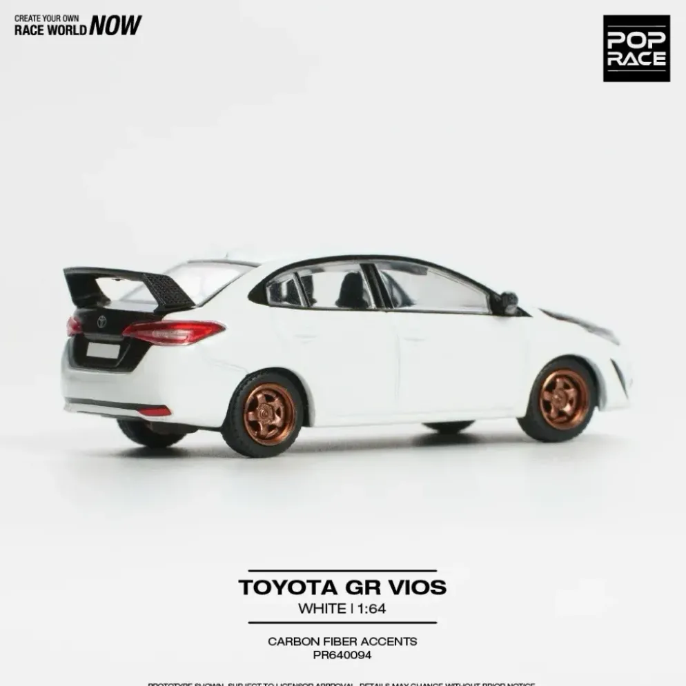 Toyota GR Vios - Vit - Pop Race - 1:64