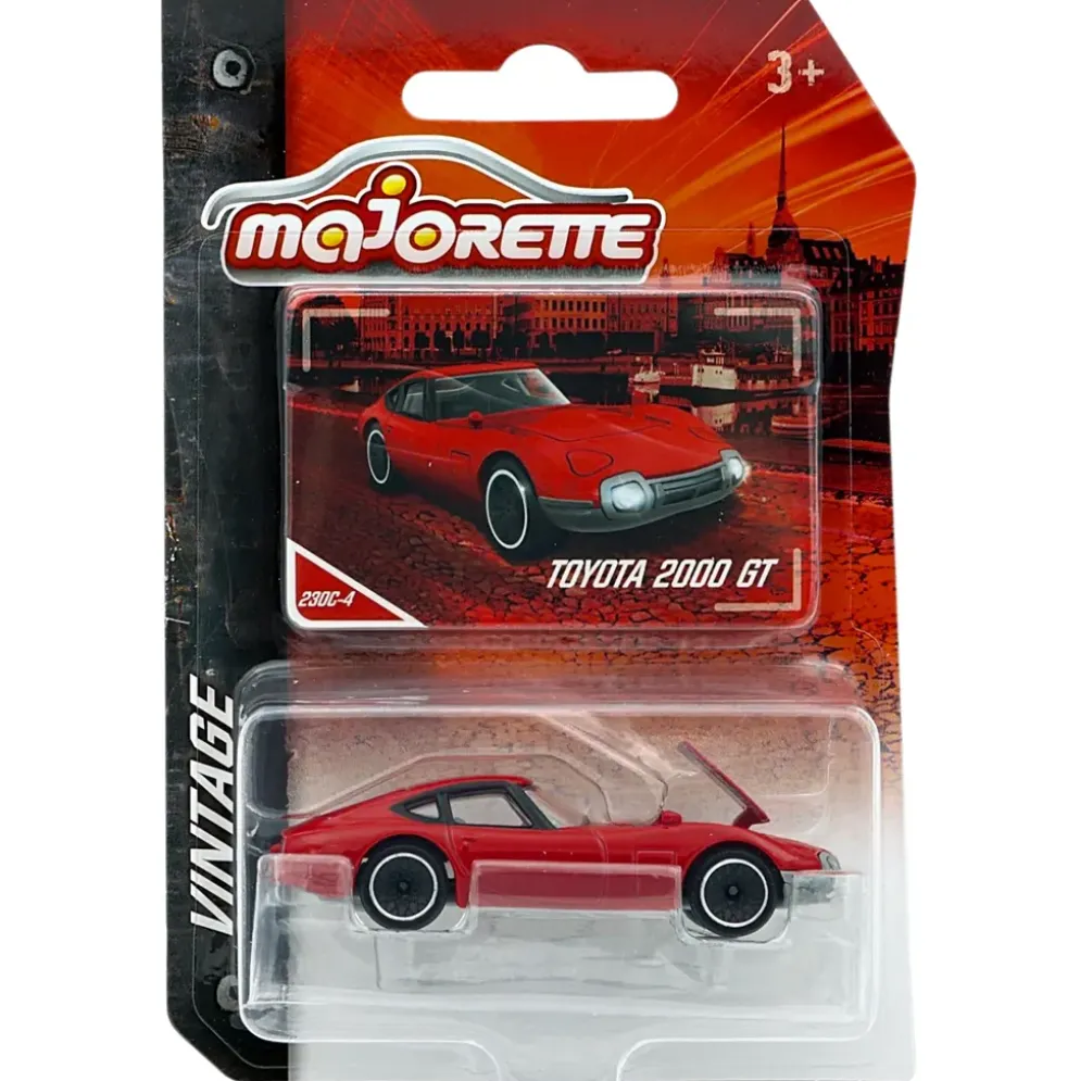 Toyota 2000 GT - Röd - Vintage - Majorette - 8 cm