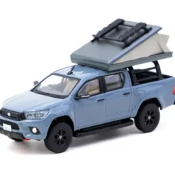 Toyota Hilux med Taktält - Grå - ROAD64 - Tarmac - 1:64