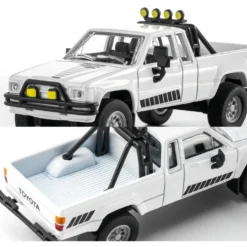 1985 Toyota Hilux SR5 Pick Up - Vit - Collection Series - Majorette - 1:64