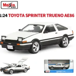 Toyota Sprinter Trueno AE86 - Vit - Maisto - 1:24