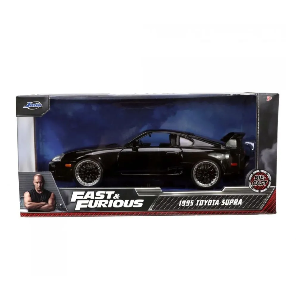 1995 Toyota Supra - Fast & Furious - Svart - Jada Toys 1:24