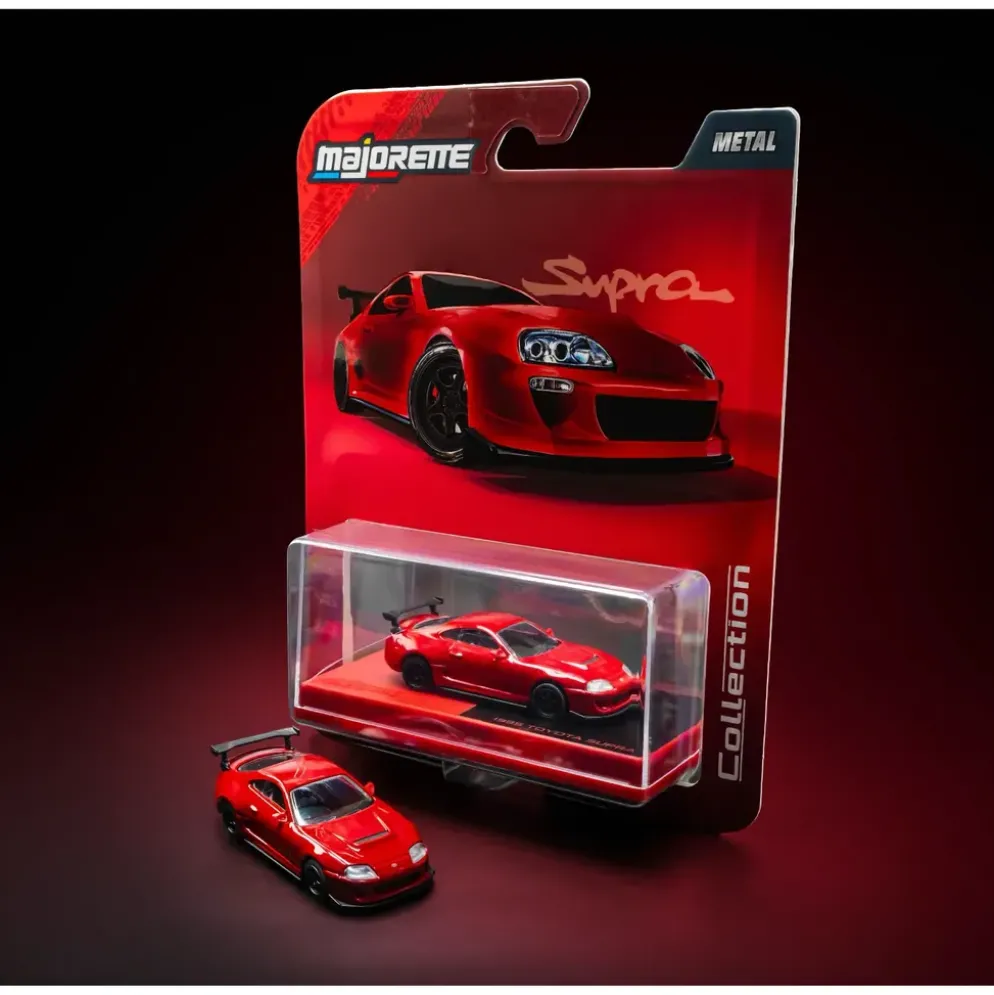 1995 Toyota Supra - Röd - Collection Series - Majorette - 1:64