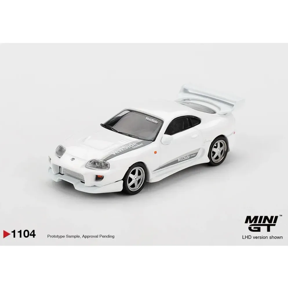 Toyota Supra VeilSide Combat V-I White - Vit - 1104 - Mini GT - 1:64