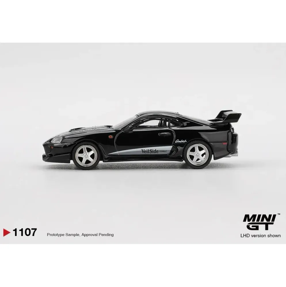 Toyota Supra VeilSide Combat V-II Black - Svart - 1107 - Mini GT - 1:64