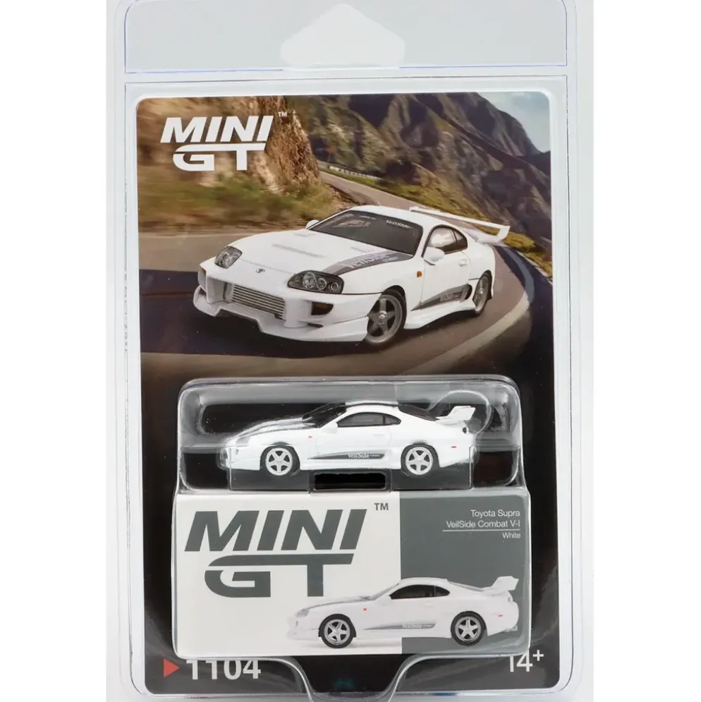 Toyota Supra VeilSide Combat V-I White - Blister - 1104 - Mini GT - 1:64