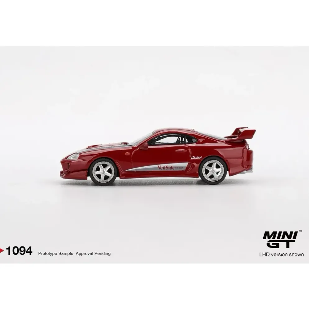 Toyota Supra VeilSide Combat V-I Red - Röd - RHD - 1094 - Mini GT - 1:64