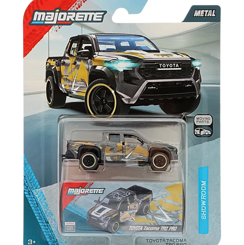 Toyota Tacoma TRD Pro - Grå - Showroom Deluxe Cars - Majorette - 7 cm