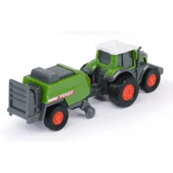 Traktor med balpress - Fendt Micro Farmer - Dickie Toys
