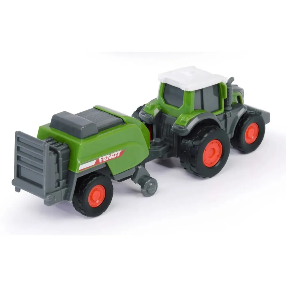 Traktor med balpress - Fendt Micro Farmer - Dickie Toys