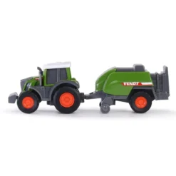 Traktor med balpress - Fendt Micro Farmer - Dickie Toys
