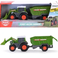 Traktor med fodervagn - Fendt Micro Farmer - Dickie Toys