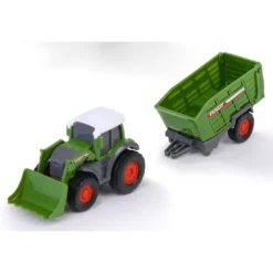 Traktor med fodervagn - Fendt Micro Farmer - Dickie Toys