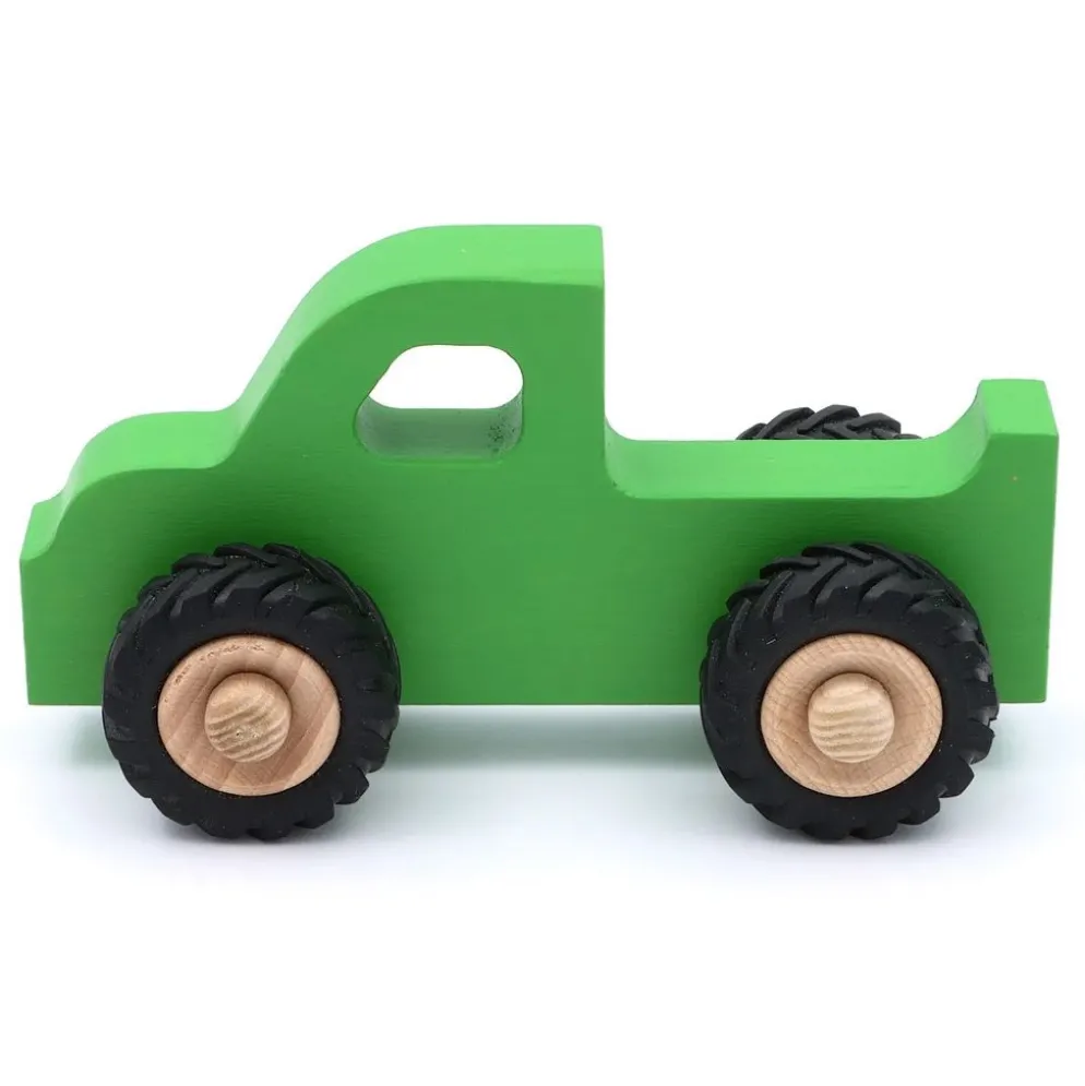 Träbil Pickup Henry - Grön