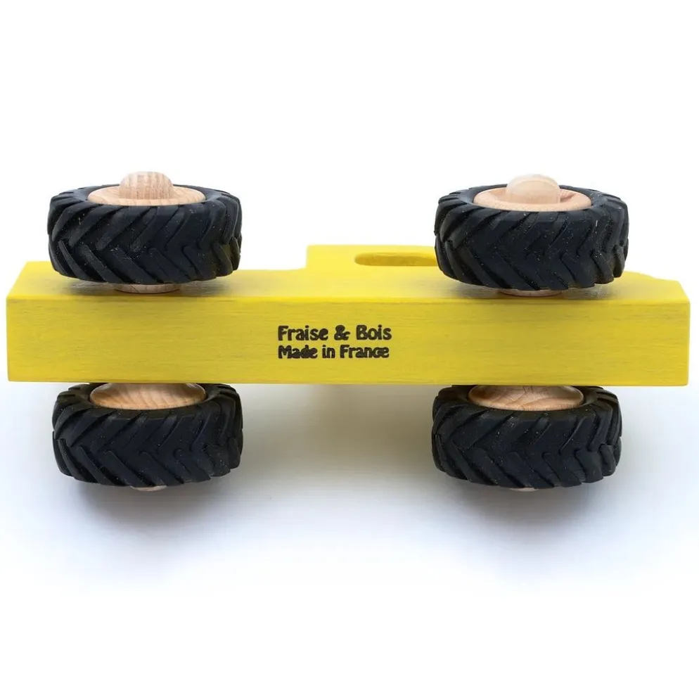 Träbil Pickup Henry - Gul