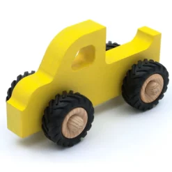 Träbil Pickup Henry - Gul