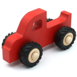Träbil Pickup Henry - Röd