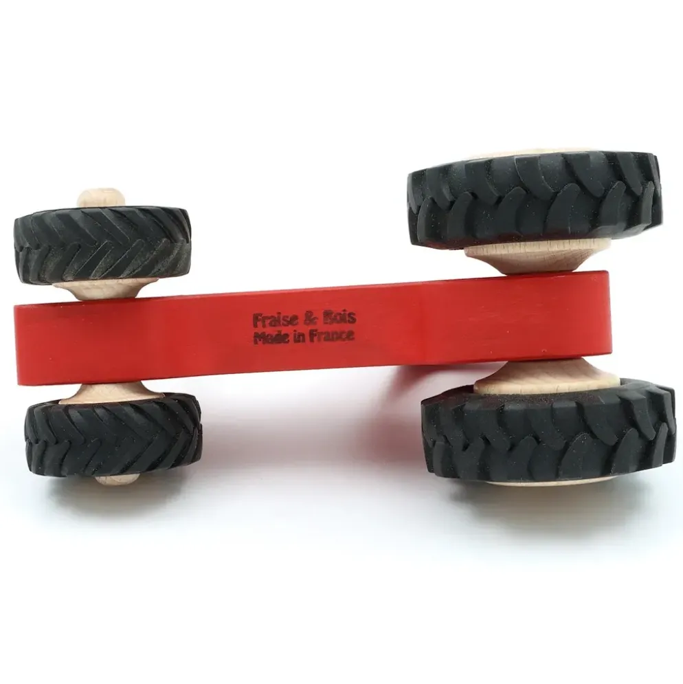 Trätraktor från Fraise et Bois - Röd