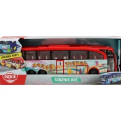 Turistbuss - Touring Bus - Beach Travel - Röd - Dickie Toys