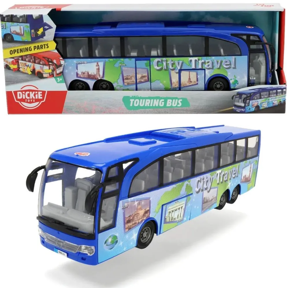 Turistbuss - Touring Bus - City Travel - Blå - Dickie Toys