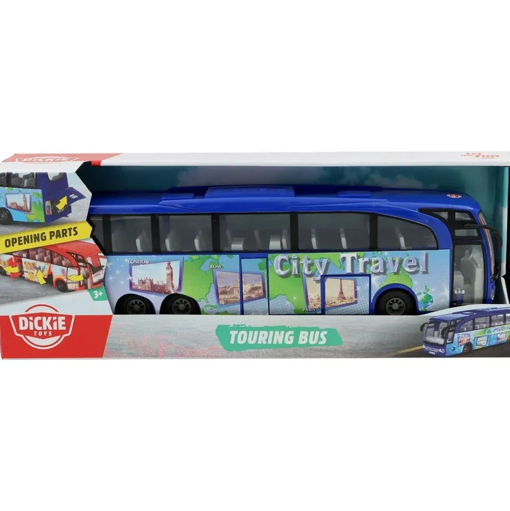 Turistbuss - Touring Bus - City Travel - Blå - Dickie Toys