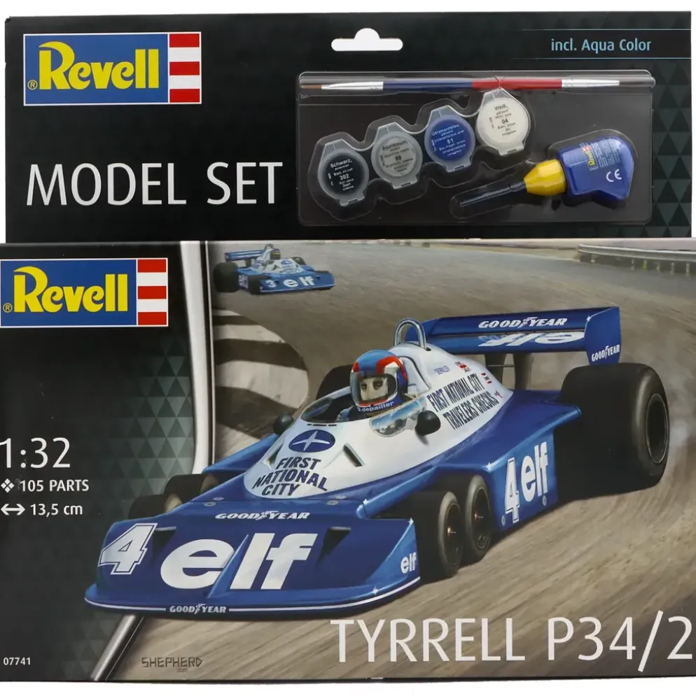 Tyrrell P34/2 - Set med färg, lim och pensel - 07741 - Revell - 1:32