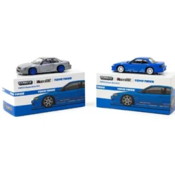 VERTEX Nissan Silvia S13 - Blå - Tarmac Works - 1:64