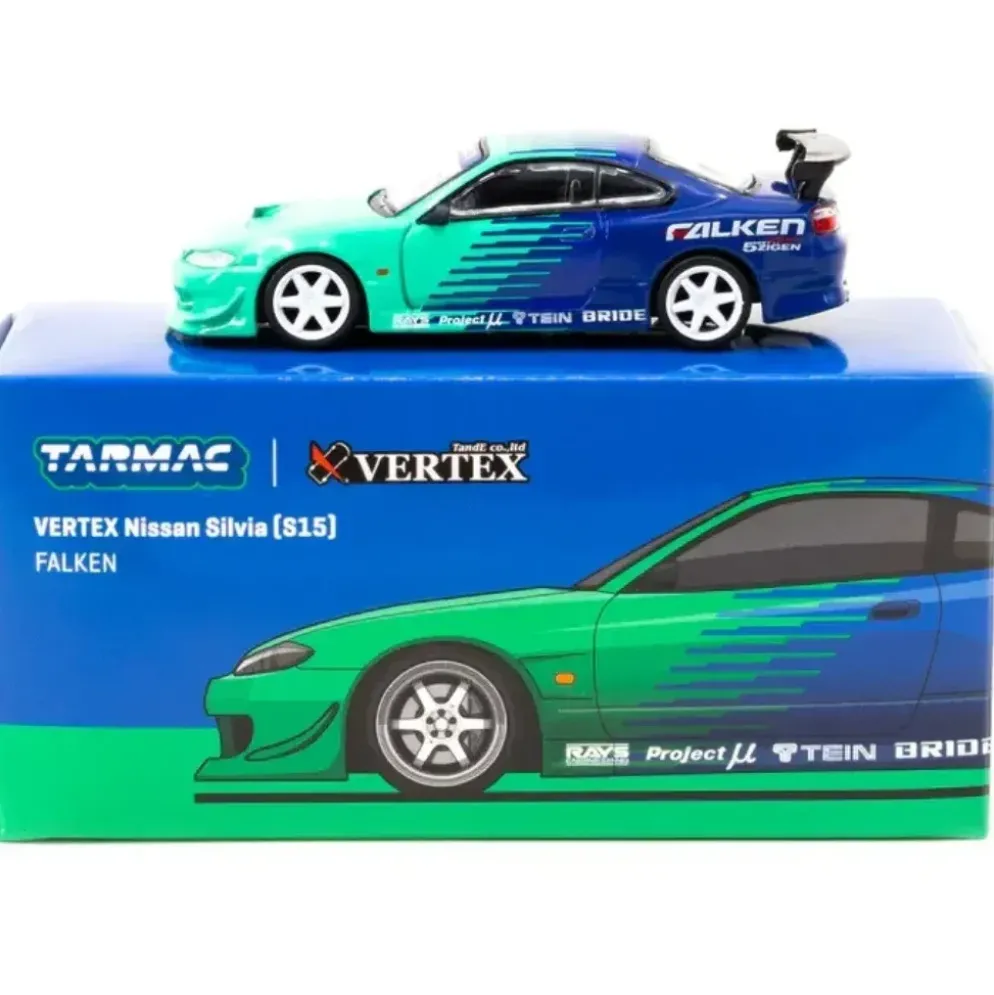 VERTEX Nissan Silvia (S15) - Falken - Tarmac Works - 1:64