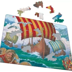 Vikingaskepp pussel - Larsen 64 bitar