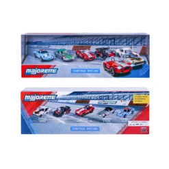 Vintage Racing - 5-pack med racingbilar - Giftpack - Majorette