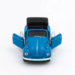Volkswagen Beetle Convertible - Blå - Welly - 11 cm