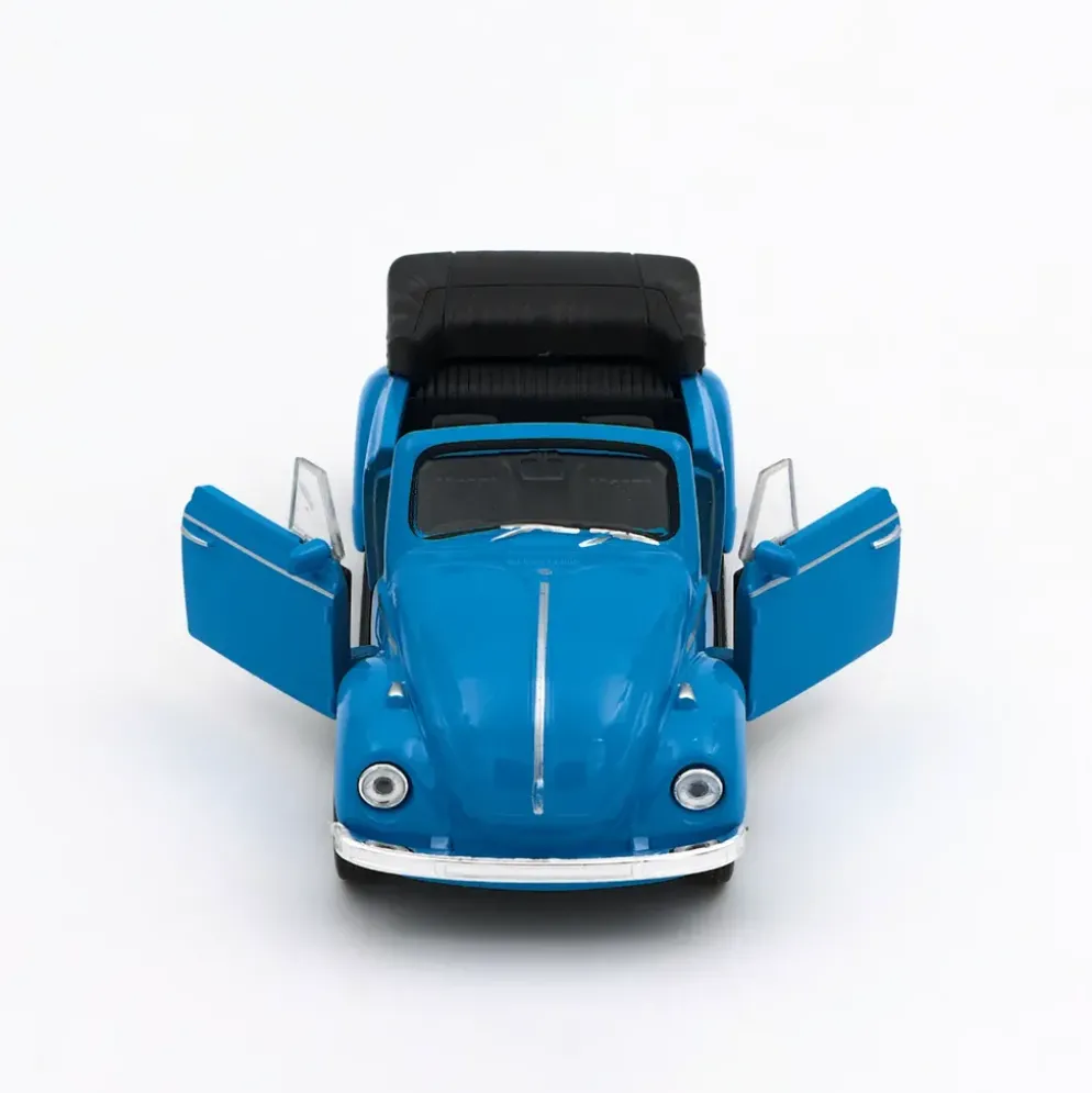 Volkswagen Beetle Convertible - Blå - Welly - 11 cm