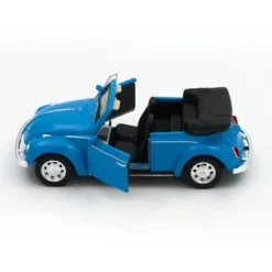 Volkswagen Beetle Convertible - Blå - Welly - 11 cm