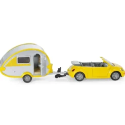 Volkswagen Beetle med Husvagn - 1629 - Siku - 16 cm