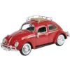 1966 Volkswagen Beetle med takräcke - Röd - Motormax - 1:24