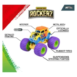 Volkswagen Beetle - Monster Rockerz - Majorette - 7,5 cm