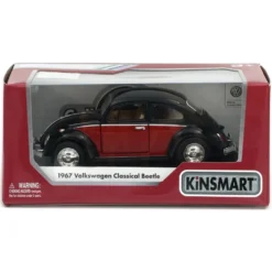 1967 Volkswagen Classical Beetle - Svart och Röd - Kinsmart