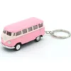 1962 Volkswagen Classical Bus - Nyckelring - Kinsmart - 1:64 - Pastellrosa