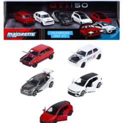 Volkswagen Golf GTI Giftpack med fem leksaksbilar - Majorette