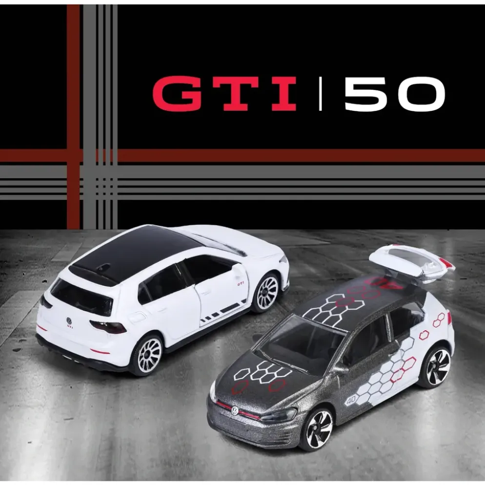 Volkswagen Golf GTI Giftpack med fem leksaksbilar - Majorette