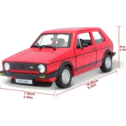 Volkswagen Golf Mk1 GTI - 1979 - Röd - Bburago - 1:24